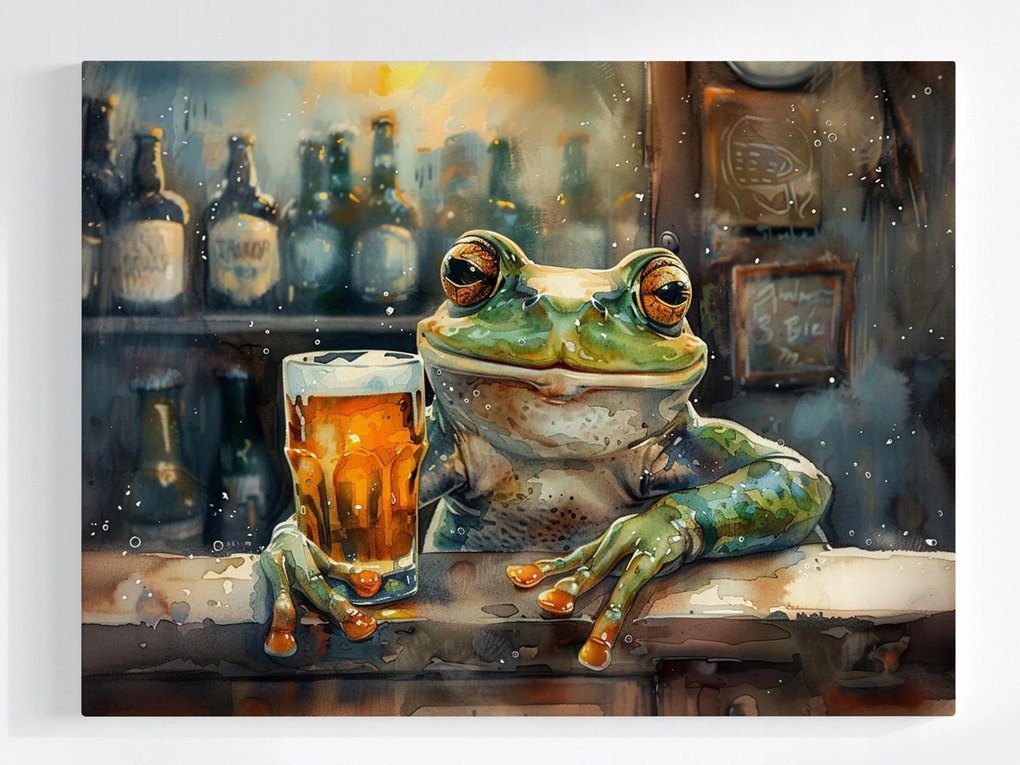 Poszter Grafika Béka Sör Pub Kocsmák Ital Bár 100x75