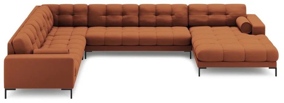 Téglavörös sarokkanapé (bal oldali) Bali – Cosmopolitan Design