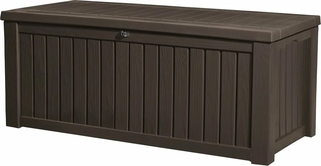 Keter Rockwood 570 l kerti tárolódoboz, barna