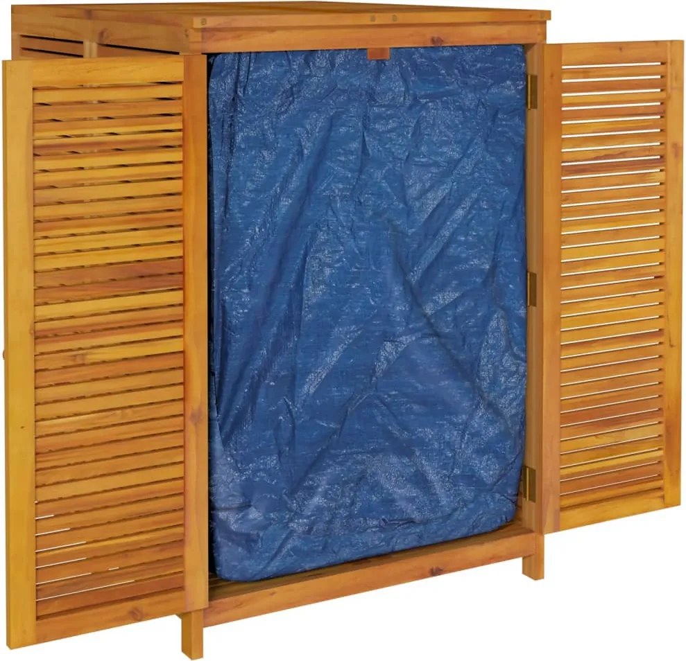 vidaXL tömör akácfa kerti tárolóláda 140 x 87 x 104 cm
