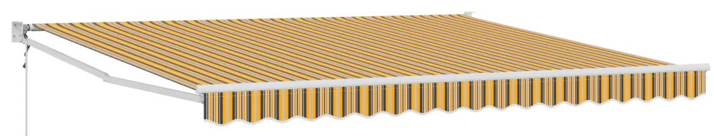 Automatikus Behúzható Napellenző Multikolor Csíkos 400x300 cm
