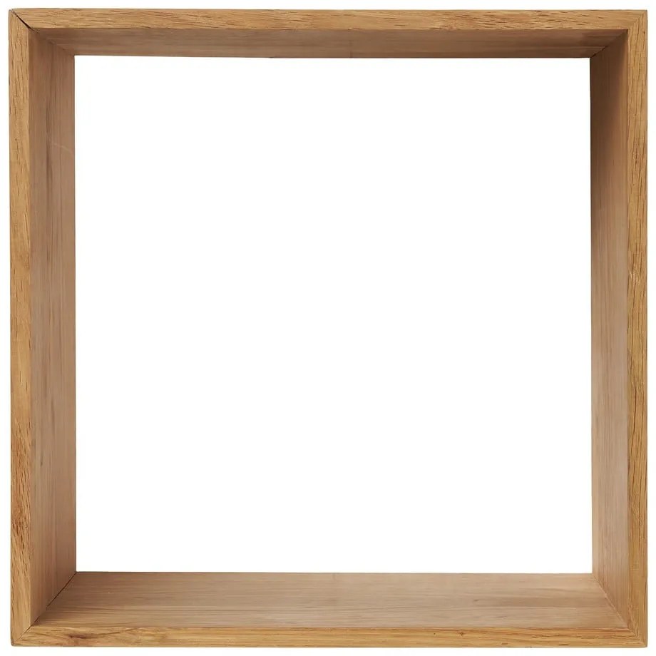 Natúr színű többszintes tölgyfa fali polc 30 cm Lattoon – House Nordic