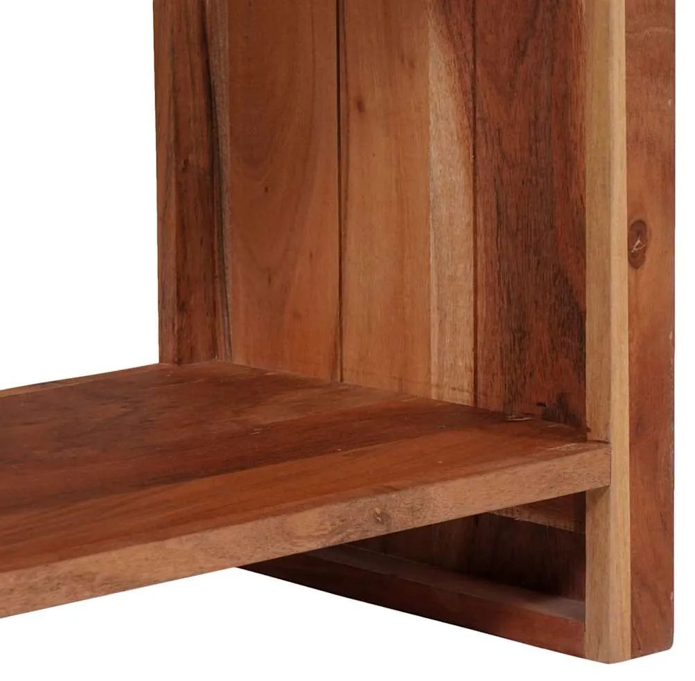 Könyvszekrény Barna, Fekete 80 x 30 x 40 cm Tömör Akácfa