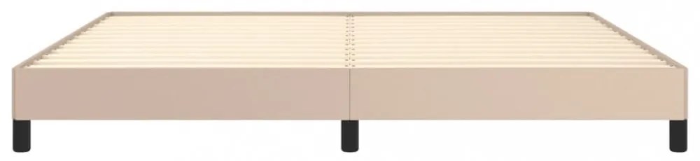 vidaXL cappuccino színű műbőr ágykeret 200x200 cm