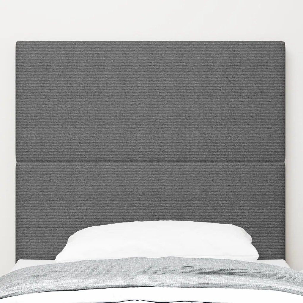 LED Fejtámla Világosszürke 100 cm Corduroy Anyag