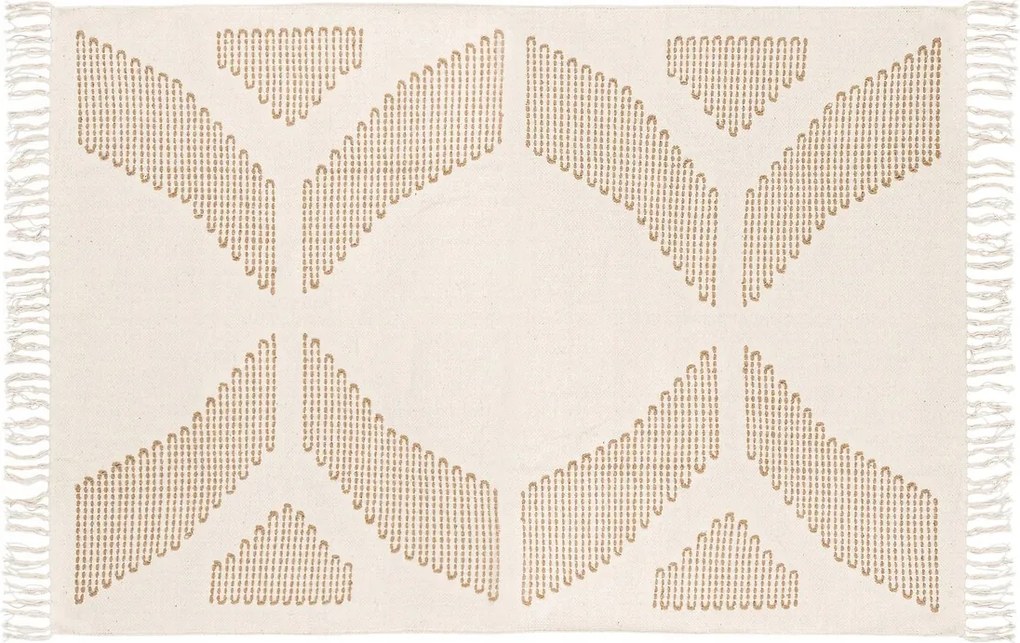 Stílusos szőnyeg rojtokkal 120x180 cm Boho Téglalap alakú hálószoba nappali