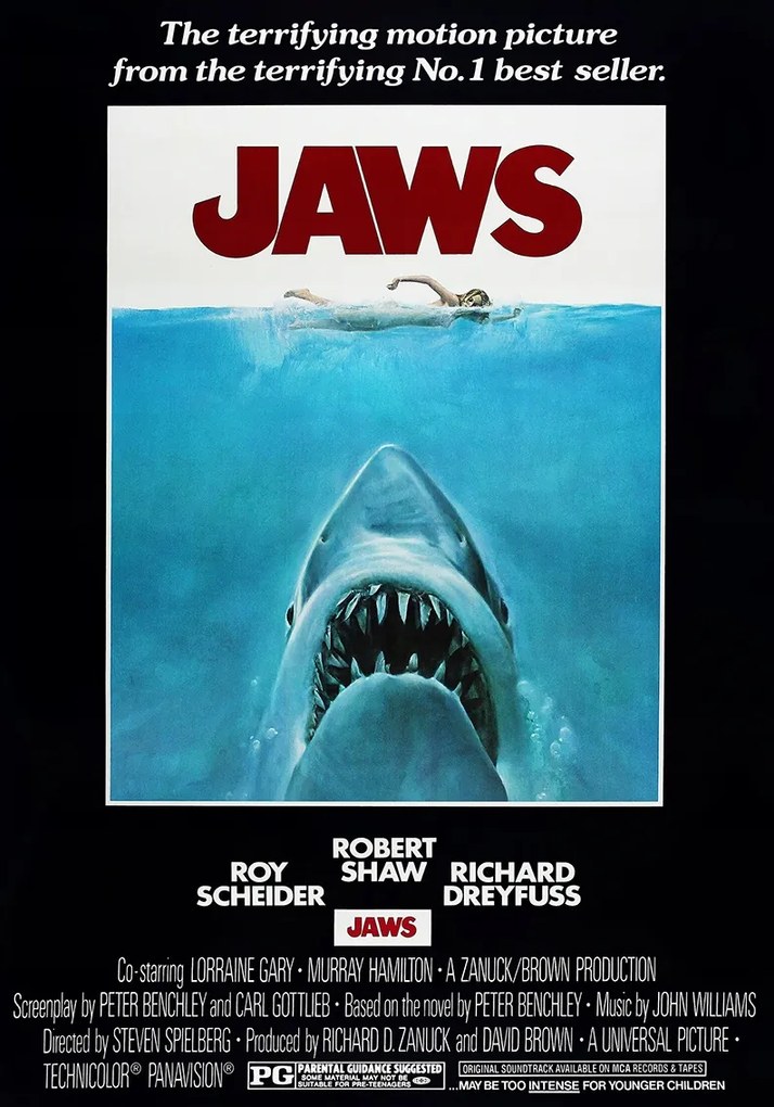Jaws filmposzter (1975) Állkapcsok 91,5x61cm #332