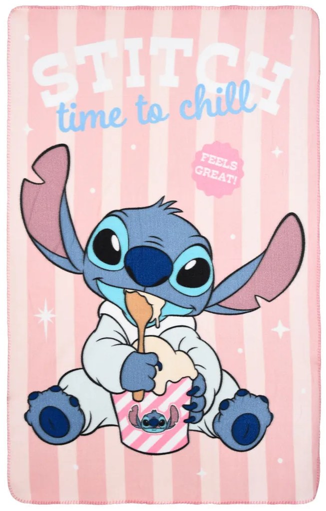 Disney Lilo és Stitch, A csillagkutya Time to Chill polár takaró 100x150cm