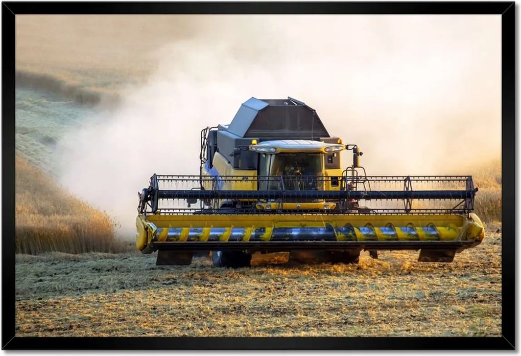 Poszterek keretben 60x40 Kombájn gabonaipar