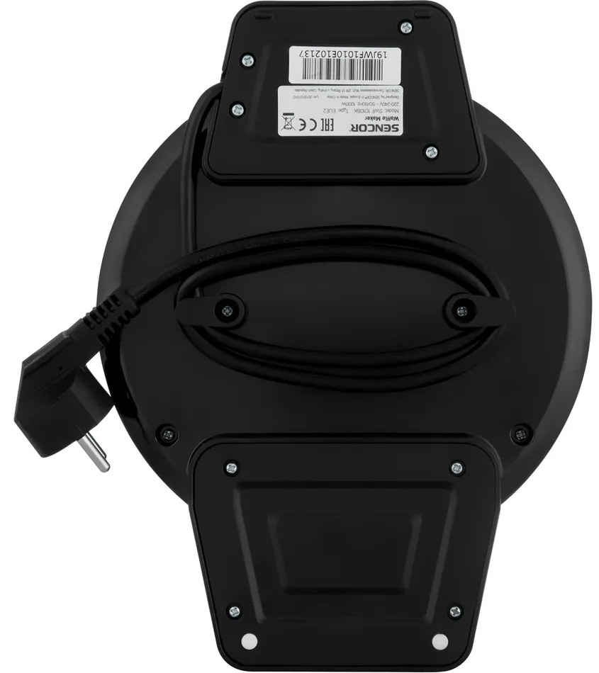 Sencor SWF 1010BK gofrisütő, fekete színben