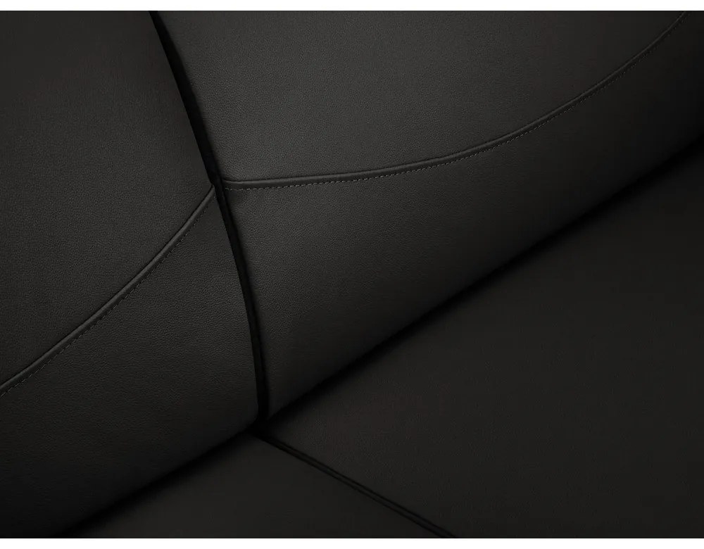 Neso fekete bőr kanapé, 235 x 90 cm - Windsor &amp; Co Sofas