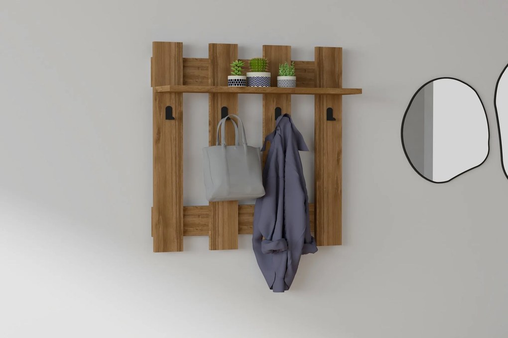 Fali fogas Carina - Walnut