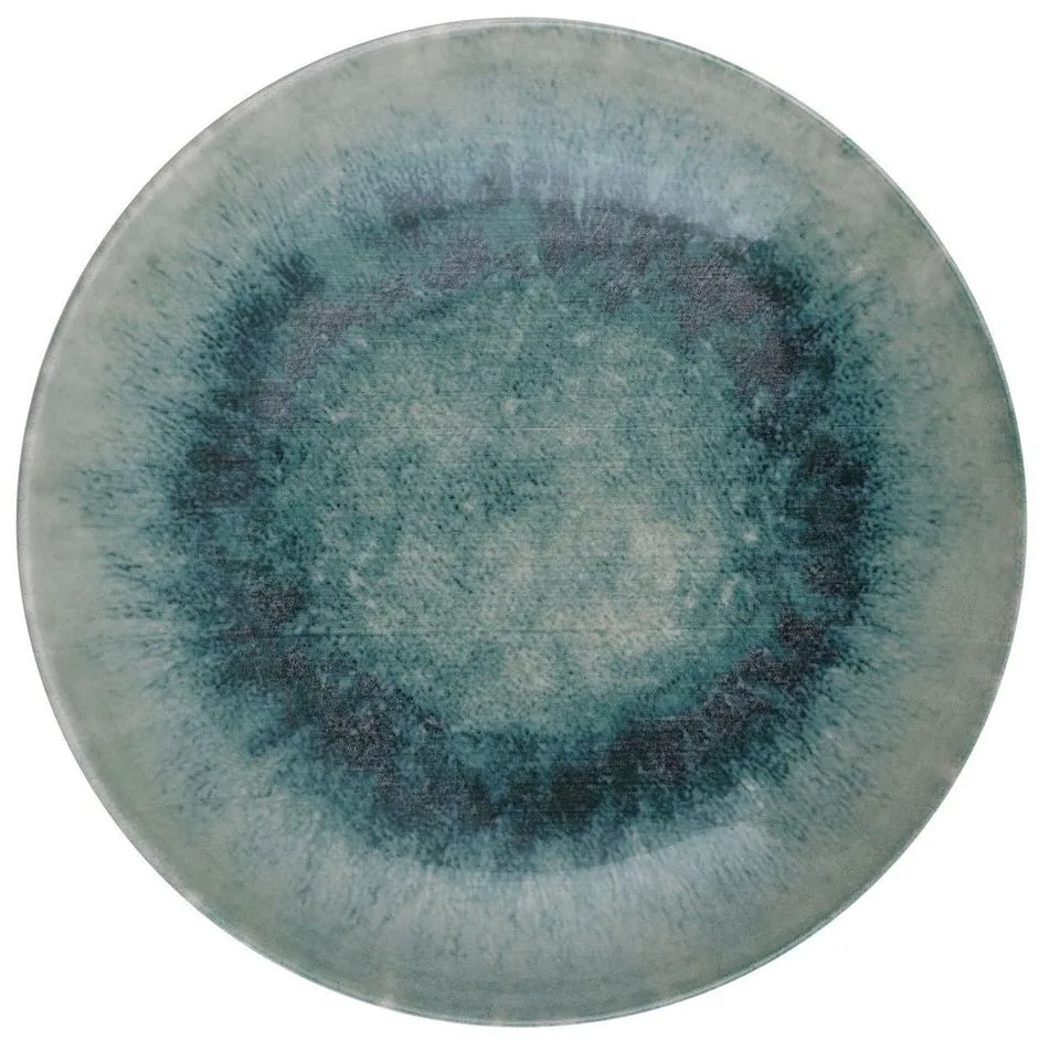 18 db-os étkészlet, batikolt mintás, türkiz - AQUATIQUE