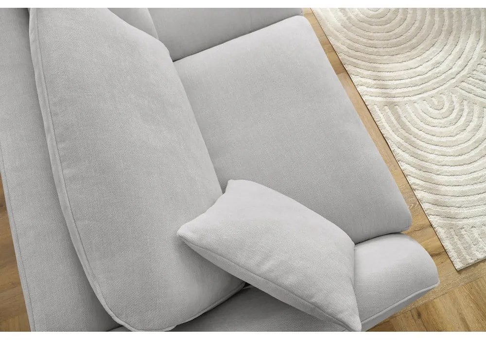 Világosszürke kinyitható kanapé 235 cm Cezanne – Bobochic Paris