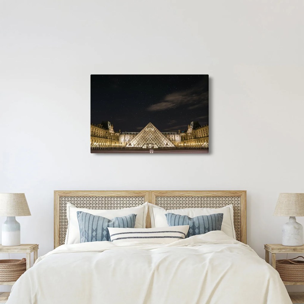 Kép - Louvre éjjel (90x60 cm)