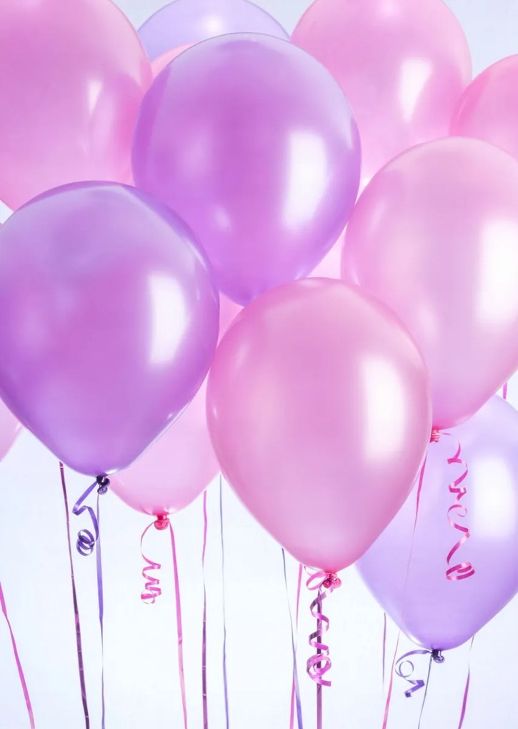 Poszter 67,5x95cm Rózsaszín lufik, Assaf Frank