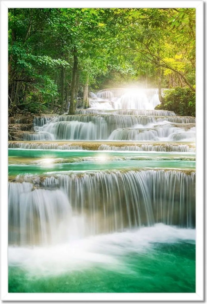 Poszterek keretben 40x60 Vízesés Ázsiában