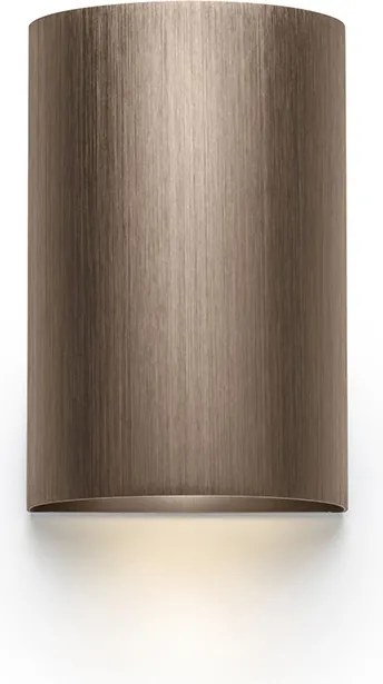 RENDL CAPRI R nástěnná česaný bronz 230V LED GU10 2x9W
