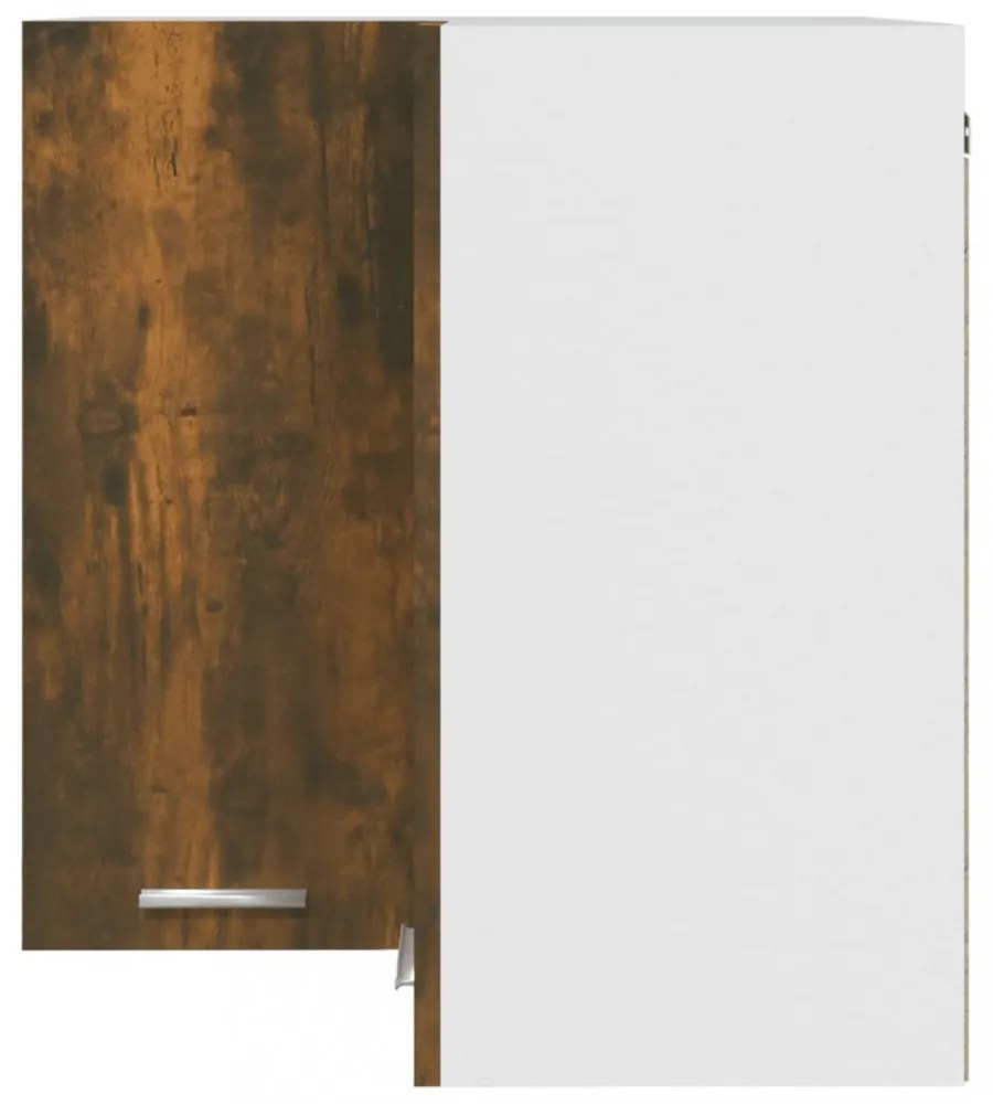 “Lyon” füstös tölgy színű szerelt fa függő sarokszekrény