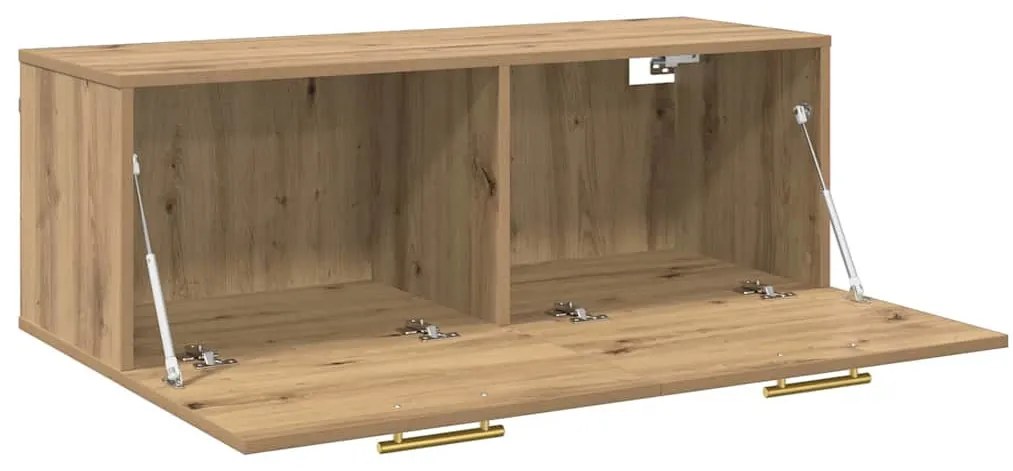 Fali Szekrény kézműves tölgy 100 x 36.5 x 35 cm Faanyag