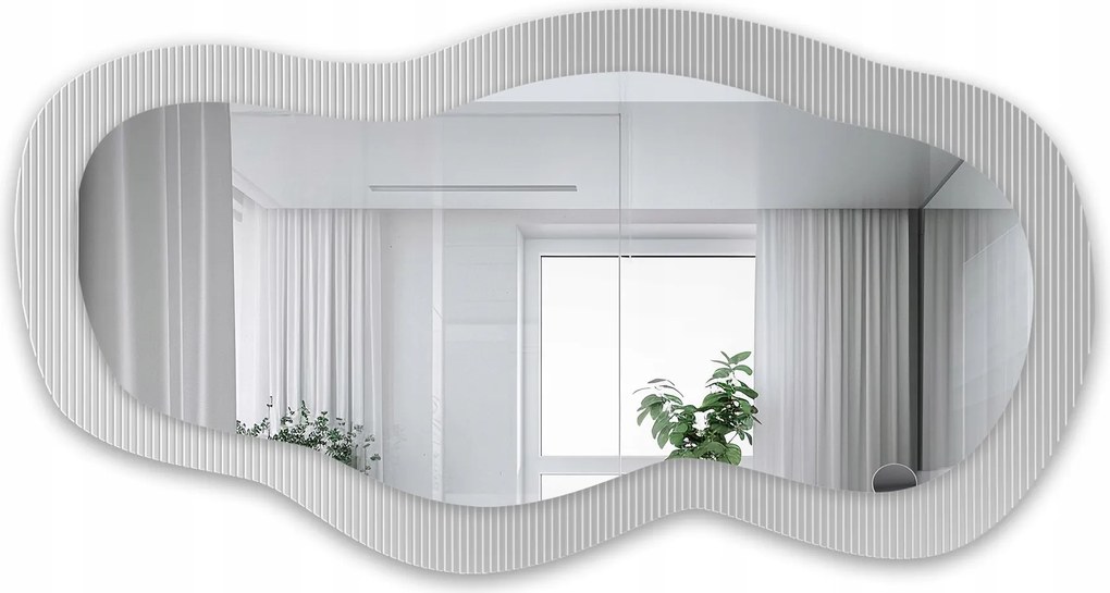 Luxora Glasori szabálytalan tükör díszüvegen 90x47 cm