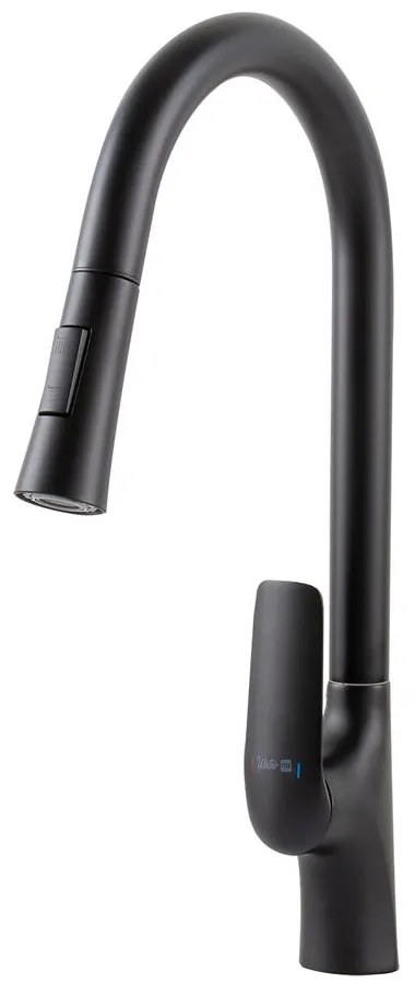 Ibiza || Black kihúzható konyhai csaptelep