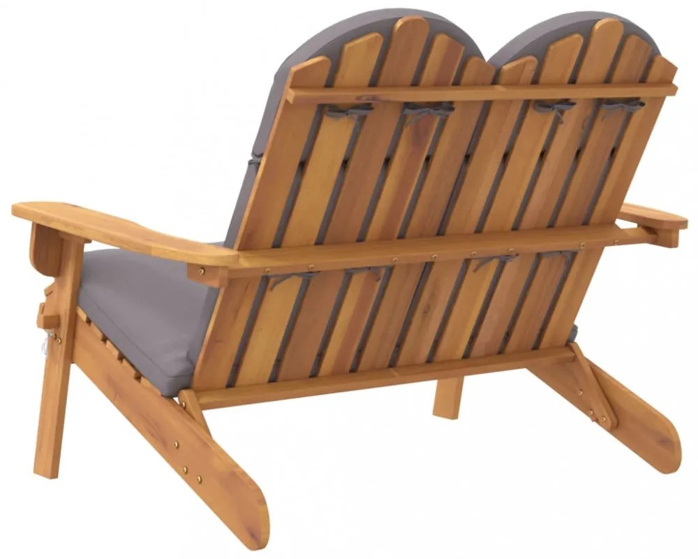 tömör akácfa Adirondack kerti pad párnával