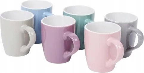 Teás kávéscsésze Pasztell kerámia 150 ml különböző színek 6 db-os szett