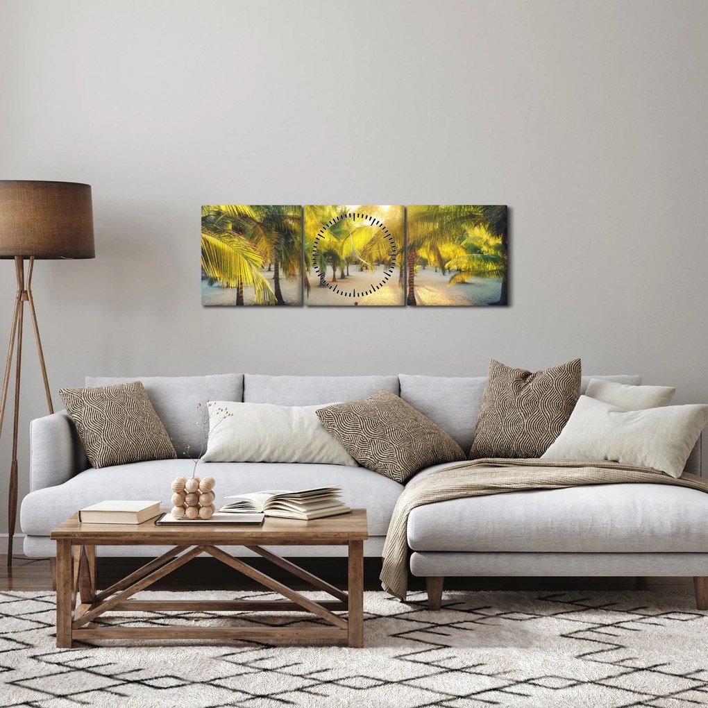 Kép - Nő a pálmafáknál (órával) (90x30 cm)