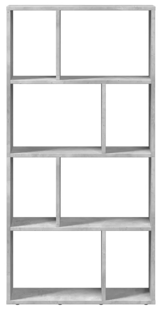 betonszürke szerelt fa könyvespolc 60 x 20 x 120 cm