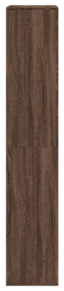 barna tölgy színű szerelt fa könyvszekrény 100 x 33 x 175 cm
