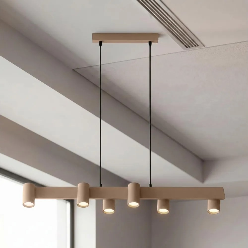 Brilagi - Kábeles csillár SELE 6xGU10/30W/230V bézs