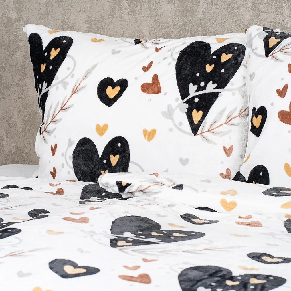 4Home Romantic mikroflanel ágyneműhuzat, 140 x 220 cm, 70 x 90 cm, 140 x 220 cm, 70 x 90 cm