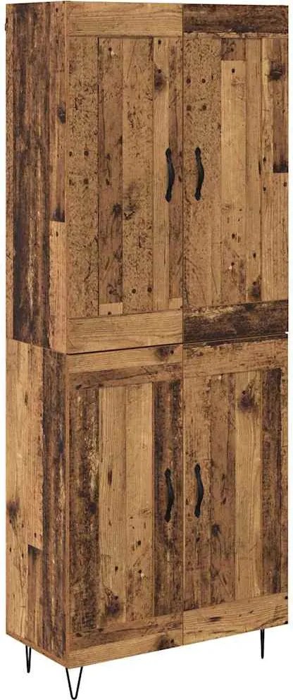 vidaXL Magasfiú Öreg fa 69,5 x 34 x 180 cm Faanyag