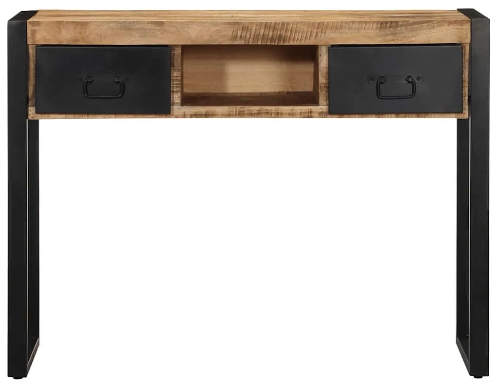 tömör nyersfa mangófa tálalóasztal 100 x 35 x 75 cm