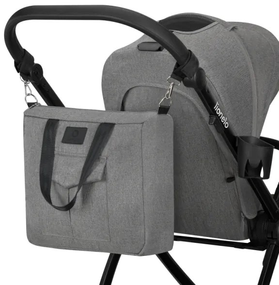 Lionelo - MERIL 2 az 1-ben kombinált babakocsi Grey Stone