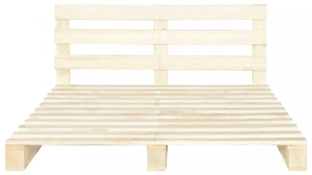 tömör fenyőfa raklap ágykeret 200 x 200 cm