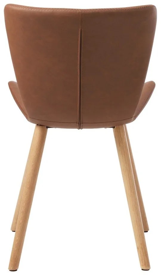 Barna fém étkezőszék szett 2 db-os Teslin – Unique Furniture