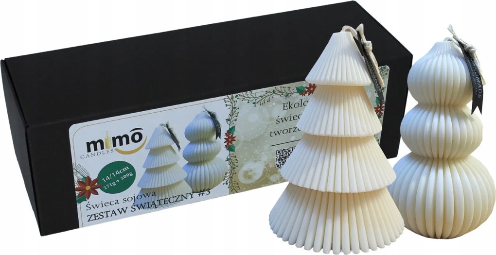 Szójagyertya dekorációs Karácsonyi Szett #3 MimoCandles