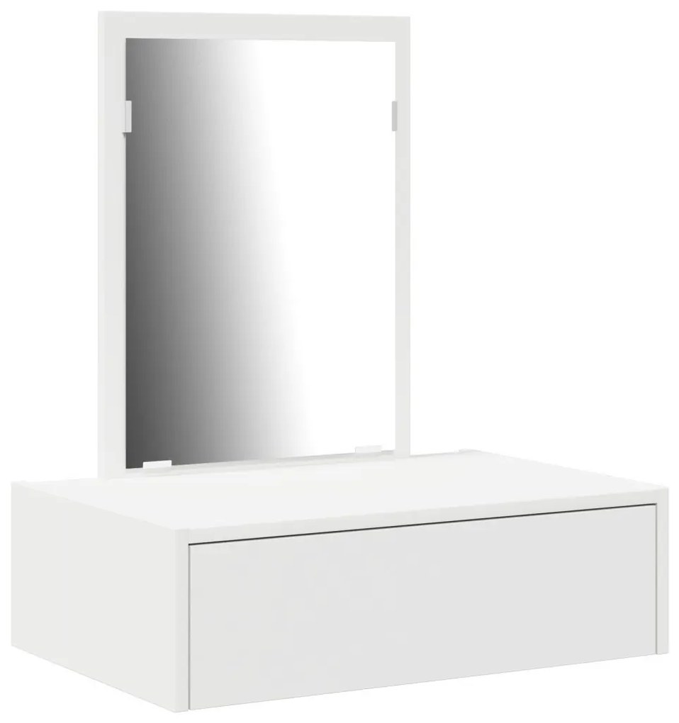 Öltözködőasztal fiókkal tárolóval Fehér 60 x 40 x 70 cm Faanyag