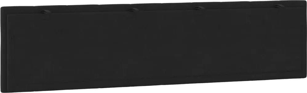 fekete bársony fejtámla párna Hanko 200 cm