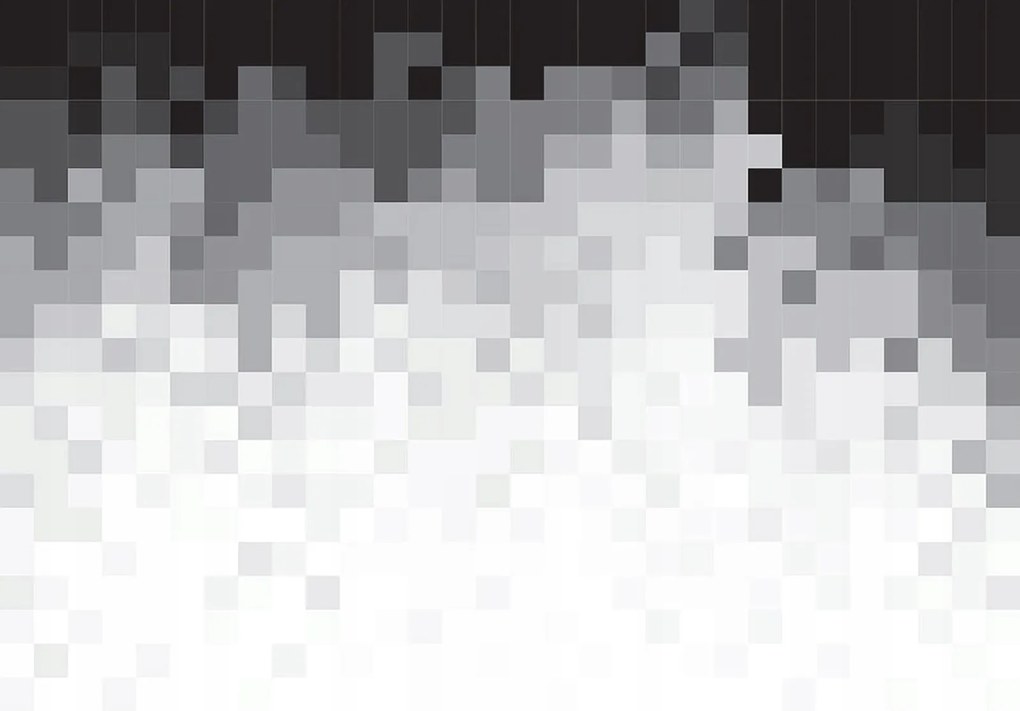 Fotótapéta Pixel színátmenetes szürke-fehér absztrakt háttér 254x184 +ragasztó