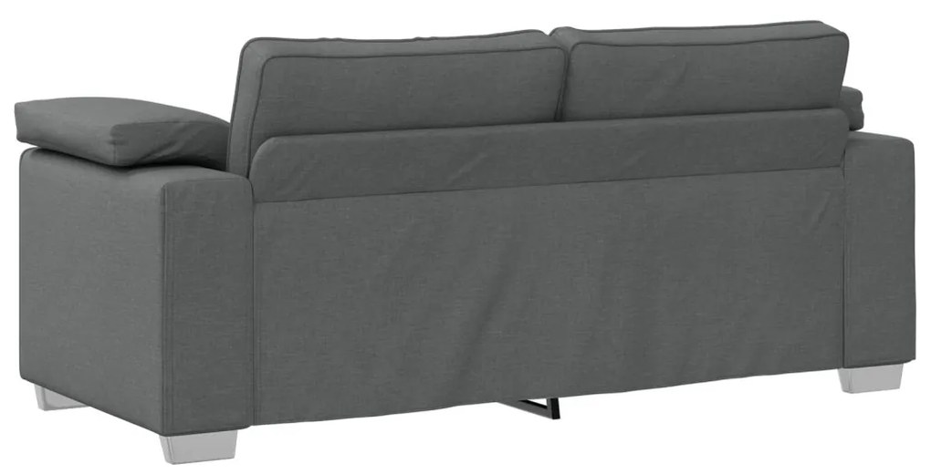 Kétfős Kanapé Sötétszürke 140 cm Szövet