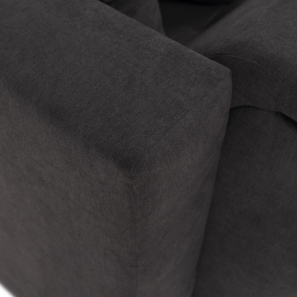 Ülőgarnitúra, szürkésbarna/sárga, szövet, jobbos, BRATO