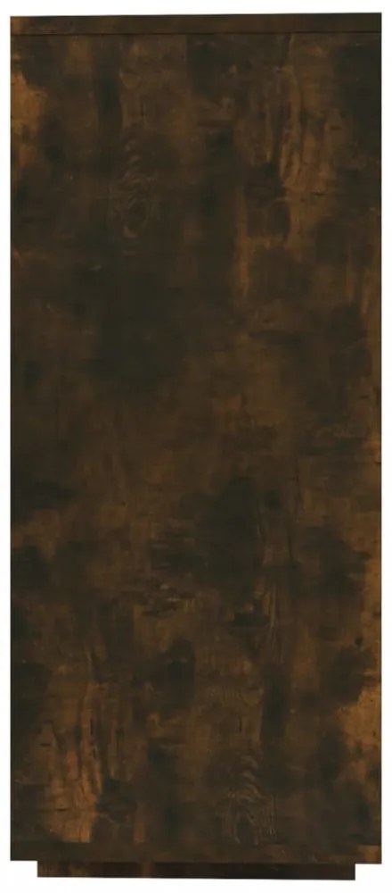 füstös tölgy színű szerelt fa tálalószekrény 60 x 35 x 70 cm