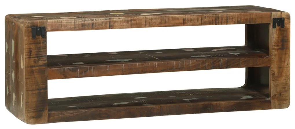 TV szekrény 100x32x36 cm Tömör fa újrahasznosított