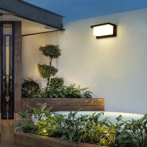 Brilagi - LED dimmelhető kültéri fali lámpa BRICKY 1xE27/6W/230V 2700-6500K IP54 fekete