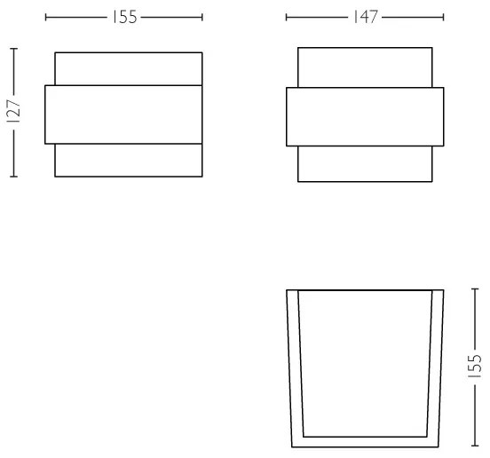 Philips 17335/47/PN - Kültéri fali lámpa MYGARDEN SHOVEL E27/42W