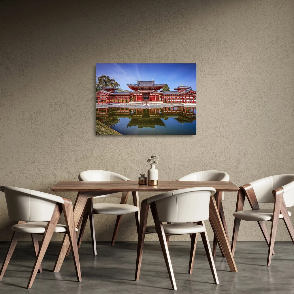 Üveg kép - Buddhista templom (70x50 cm)