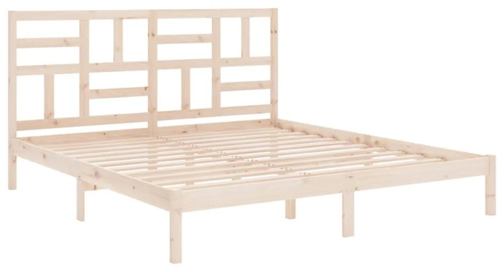 vidaXL tömör fa ágykeret matrac nélkül 180 x 200 cm